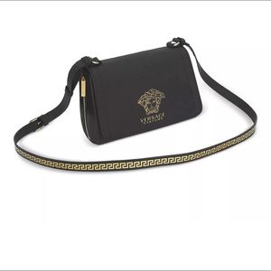 Versace parfums medusa logo black shoulder bag travel bag NEW SEALED